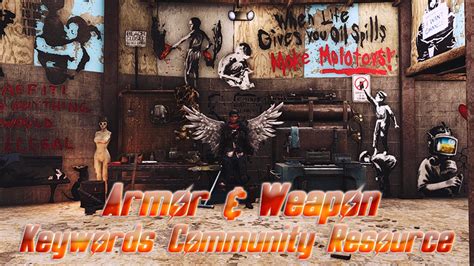 fallout 4 armor and weapon keywords|Armor and Weapon Keywords Community Resource v5.x and you  .